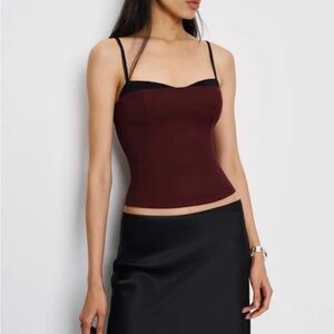 Reformation Melanie Top - Wine